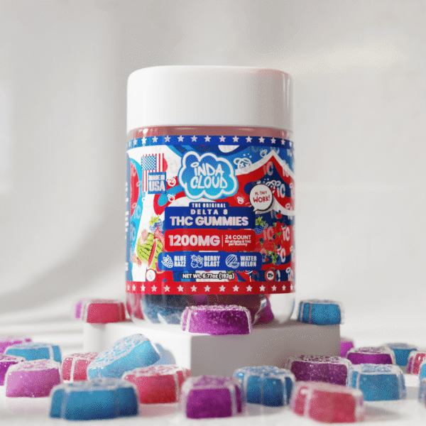 Delta 8 24 Gummy Jar Delta 8 Vegan gummies 1200MG - Image 2
