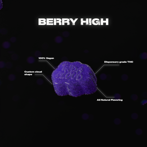 Berry High Delta 8 Vegan Gummies 500MG - Image 4