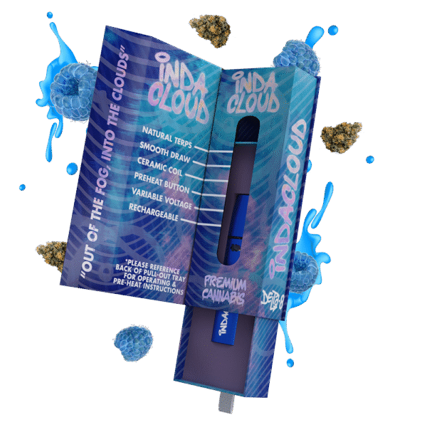 Blue Razz Kush Delta 8 Disposable Vape Pen 2 Grams - Image 3