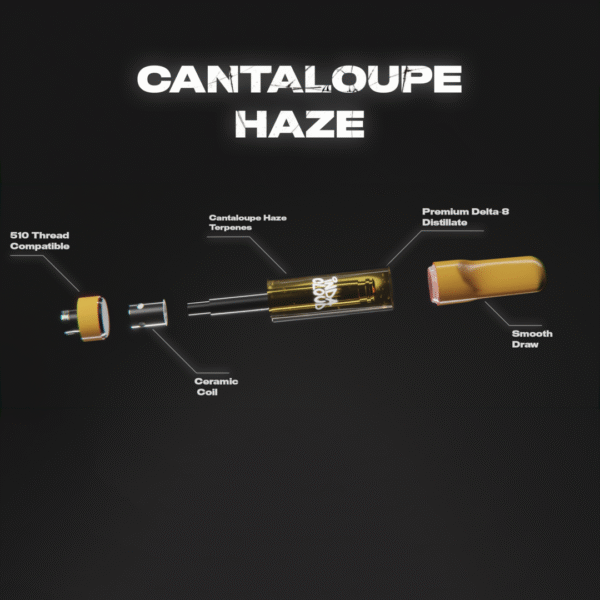 Cantaloupe Haze Delta 8 Vape Cartridge 1 Gram - Image 3