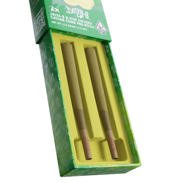 Caviar Cones King Size THCA Pre-Rolls 2 x 1.6 Gram Joints - Image 2