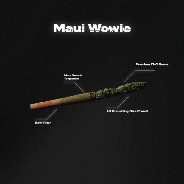 Maui Wowie King Size THCA Pre-Rolls 2 x 1.3 Gram Joints - Image 4