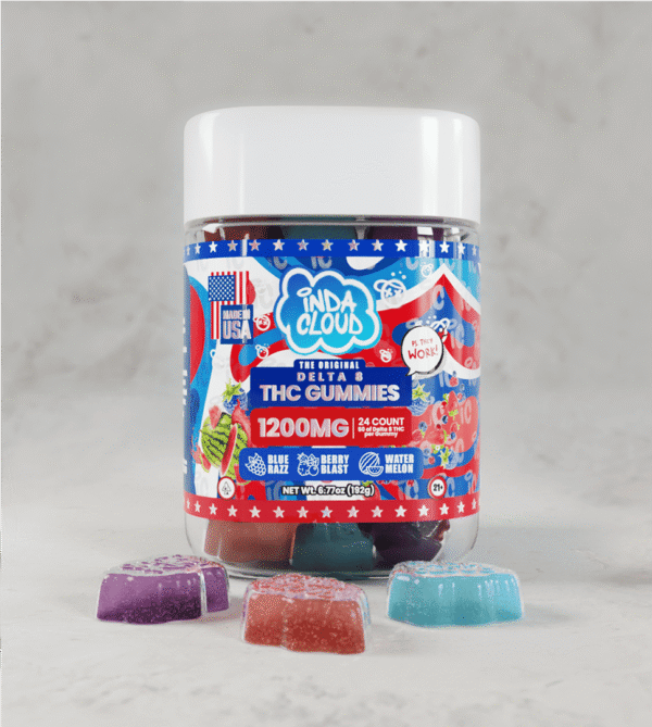 Delta 8 24 Gummy Jar Delta 8 Vegan gummies 1200MG