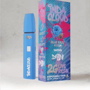 Blue Razz Kush Delta 8 Disposable Vape Pen 2 Grams