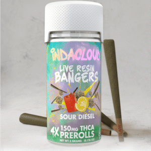 Sour Diesel Live Resin Bangers THCa Pre-Rolls 4 x 1.25 Gram Joints