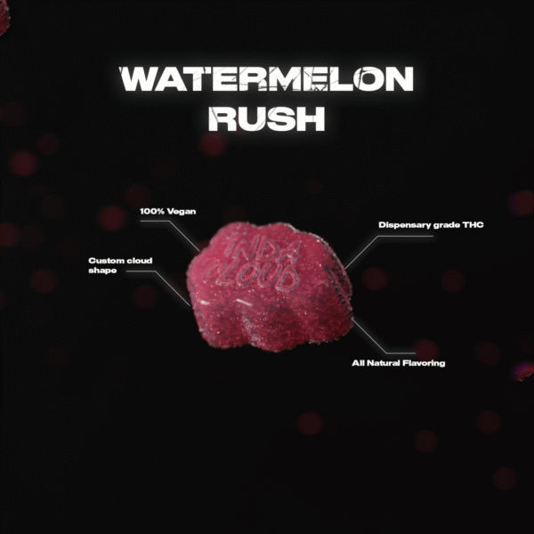 Watermelon Rush Delta 8 Vegan Gummies 500 MG - Image 4