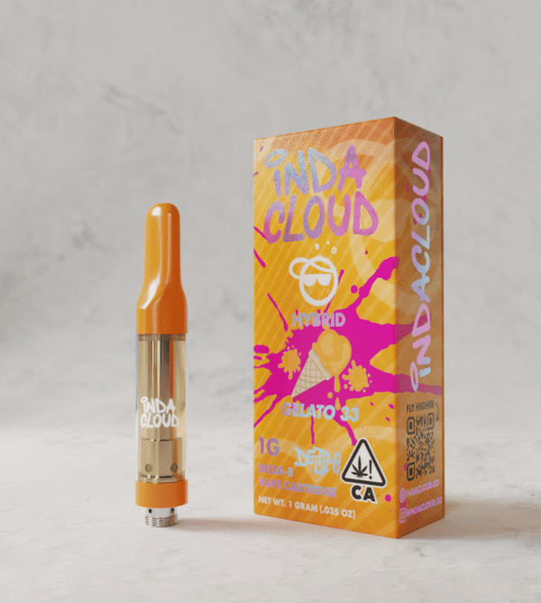 Gelato 33 Delta 8 Vape Cartridge 1 Gram