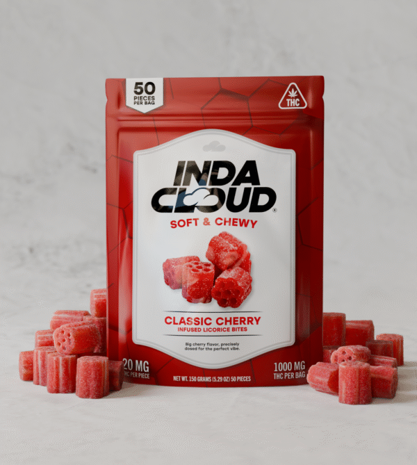 Cherry Licorice Bites 50 count THC Edibles 1,000mg