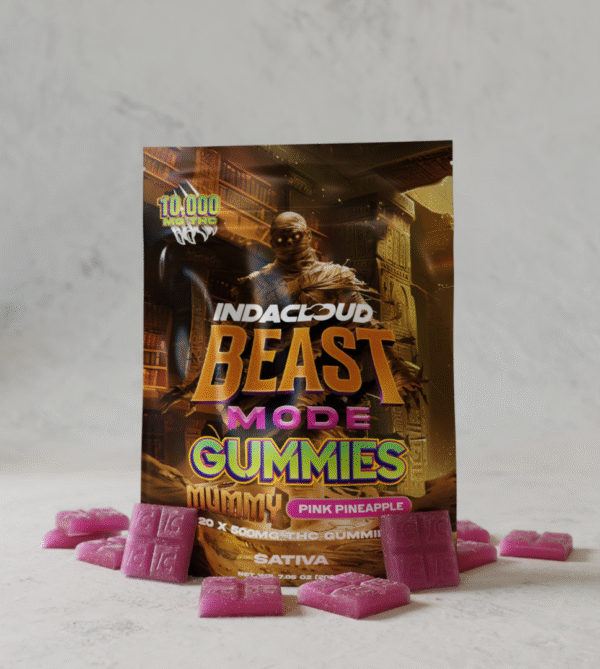 Pink Pineapple Beast Mode Vegan Gummies 10,000 MG