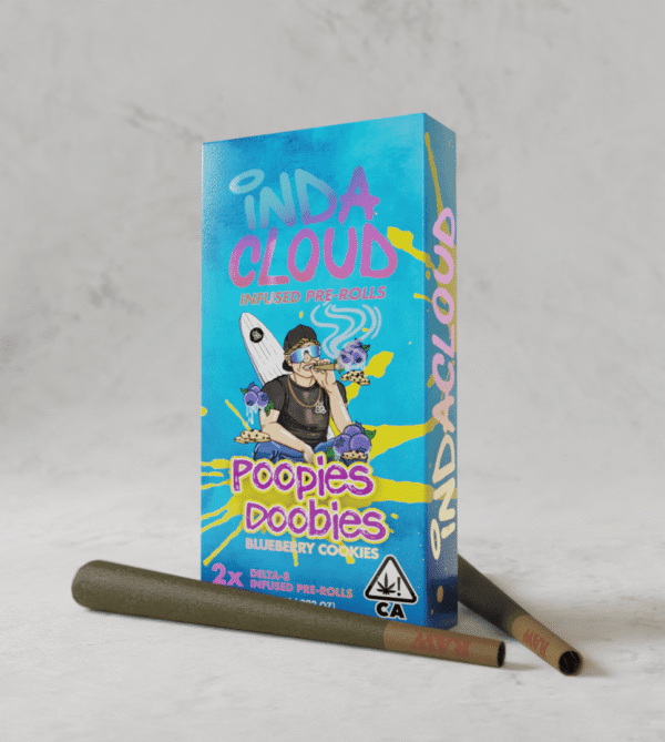 Poopies Doobies King Size Delta 8 Pre-Rolls 2 x 1.3 Gram Joints