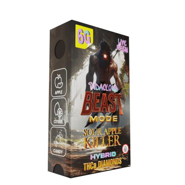 Sour Apple Killer Beast Mode THCa Diamonds Vape 6 Grams - Image 2