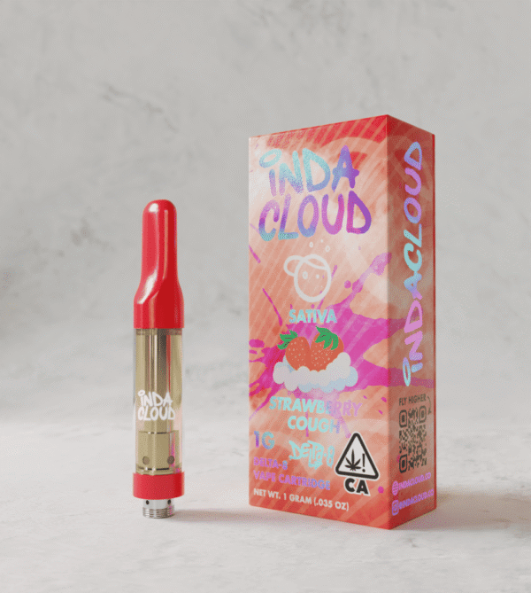 Strawberry Cough Delta 8 Vape Cartridge 1 Gram