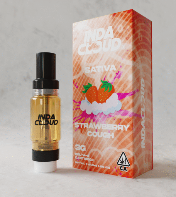 Strawberry Cough Delta 8 Vape Cartridge 3 Grams